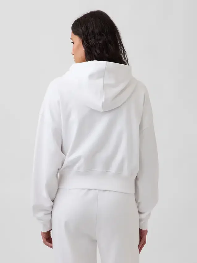 Vintagesoft Terry-hoodie med dragkedja