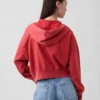 Vintagesoft Terry-hoodie med dragkedja
