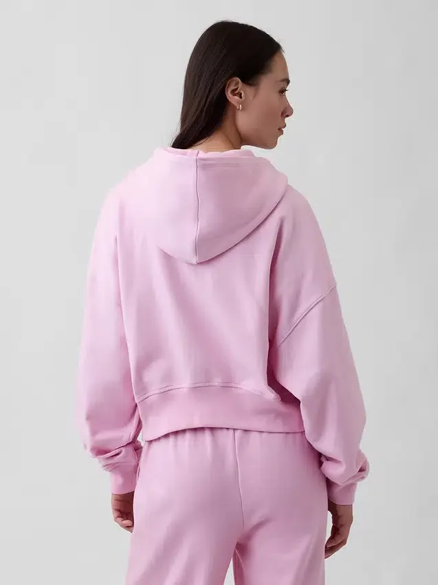 Vintagesoft Terry-hoodie med dragkedja