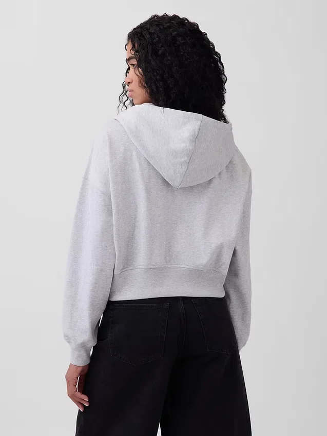Vintagesoft Terry-hoodie med dragkedja