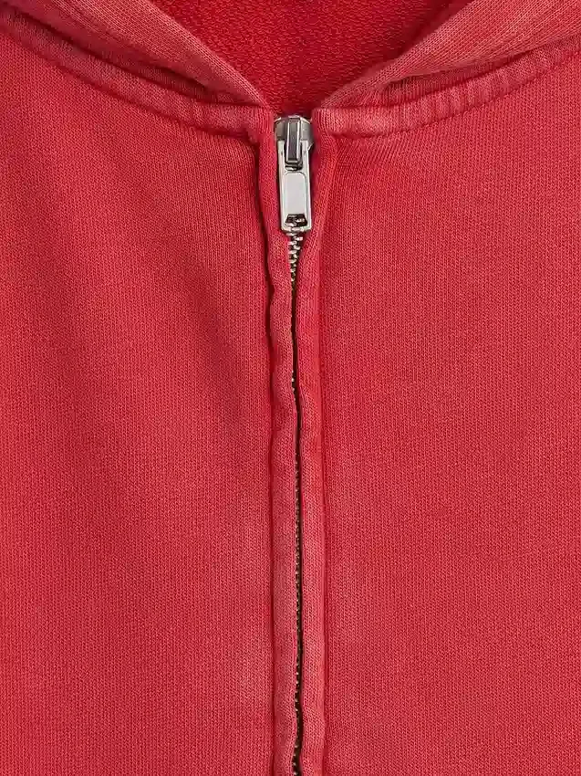 Vintagesoft Terry-hoodie med dragkedja