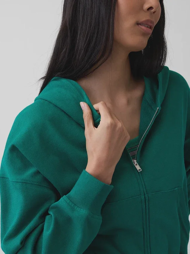 Vintagesoft Terry-hoodie med dragkedja