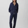 Vintagesoft Terry-hoodie med dragkedja