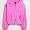 Vintagesoft Terry-hoodie med dragkedja