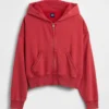 Vintagesoft Terry-hoodie med dragkedja