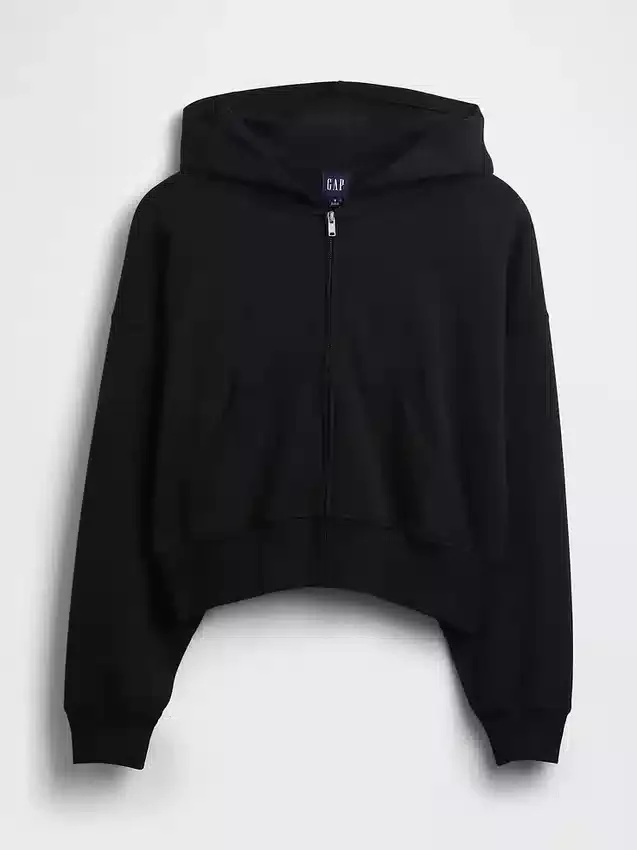Vintagesoft Terry-hoodie med dragkedja