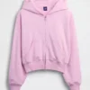 Vintagesoft Terry-hoodie med dragkedja