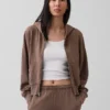 Vintagesoft Terry-hoodie med dragkedja