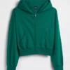 Vintagesoft Terry-hoodie med dragkedja