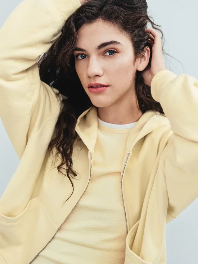 Vintagesoft Terry-hoodie med dragkedja