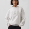 Vintagesoft Terry Oversized Mockneck Logo Sweatshirt