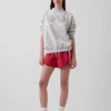 Vintagesoft Terry Oversized Mockneck Logo Sweatshirt