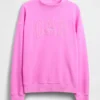 Vintagesoft Terry Oversized Mockneck Logo Sweatshirt