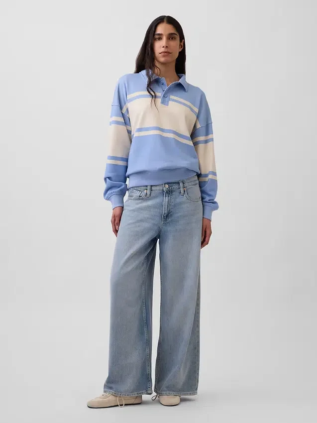 Vintagesoft Terry Oversized Pikétröja