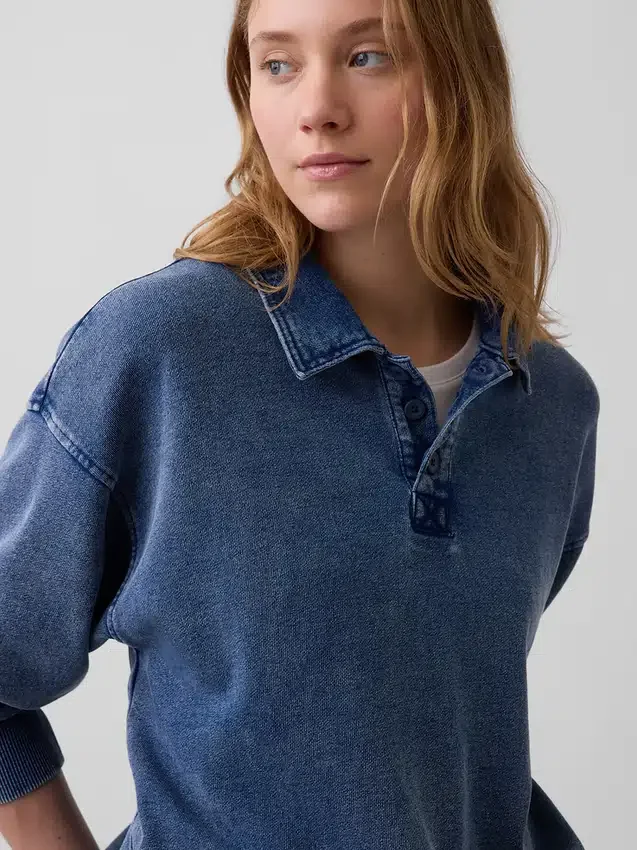 Vintagesoft Terry Oversized Pikétröja