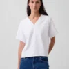 Vintagesoft Terry Oversized V-Neck Sweatshirt