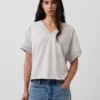 Vintagesoft Terry Oversized V-Neck Sweatshirt