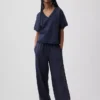 Vintagesoft Terry Oversized V-Neck Sweatshirt