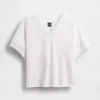 Vintagesoft Terry Oversized V-Neck Sweatshirt