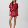 Vintagesoft Terry Oversized V-Neck Sweatshirt