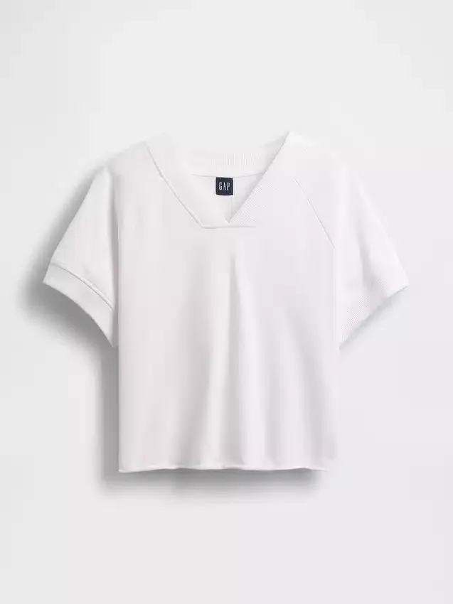 Vintagesoft Terry Oversized V-Neck Sweatshirt