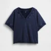 Vintagesoft Terry Oversized V-Neck Sweatshirt