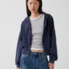 Vintagesoft Terry Oversized Wedge Zip Hoodie