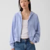 Vintagesoft Terry Oversized Wedge Zip Hoodie