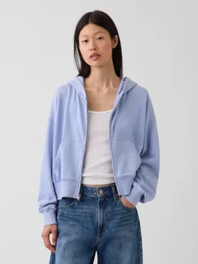 Vintagesoft Terry Oversized Wedge Zip Hoodie