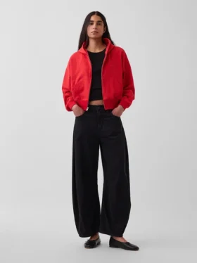 Vintagesoft Terry Oversized Wedge Zip Hoodie