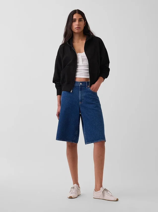 Vintagesoft Terry Oversized Wedge Zip Hoodie