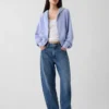 Vintagesoft Terry Oversized Wedge Zip Hoodie
