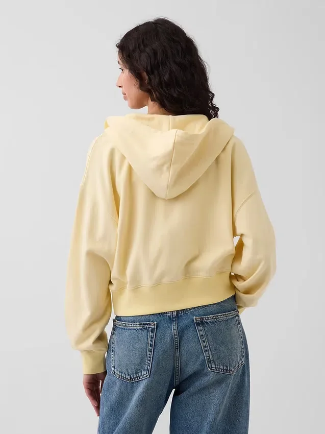 Vintagesoft Terry Oversized Wedge Zip Hoodie