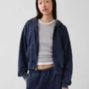 Vintagesoft Terry Oversized Wedge Zip Hoodie