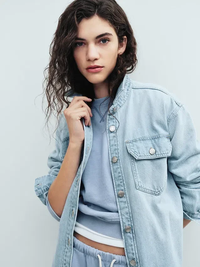Jeansjacka i westernstil