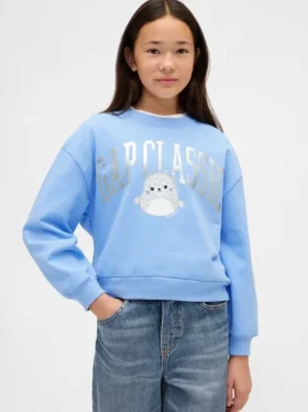 Vintagesoft-tröja för barn med Squishmallow-logotyp