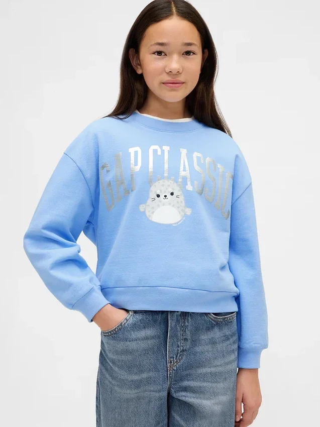 Vintagesoft-tröja för barn med Squishmallow-logotyp