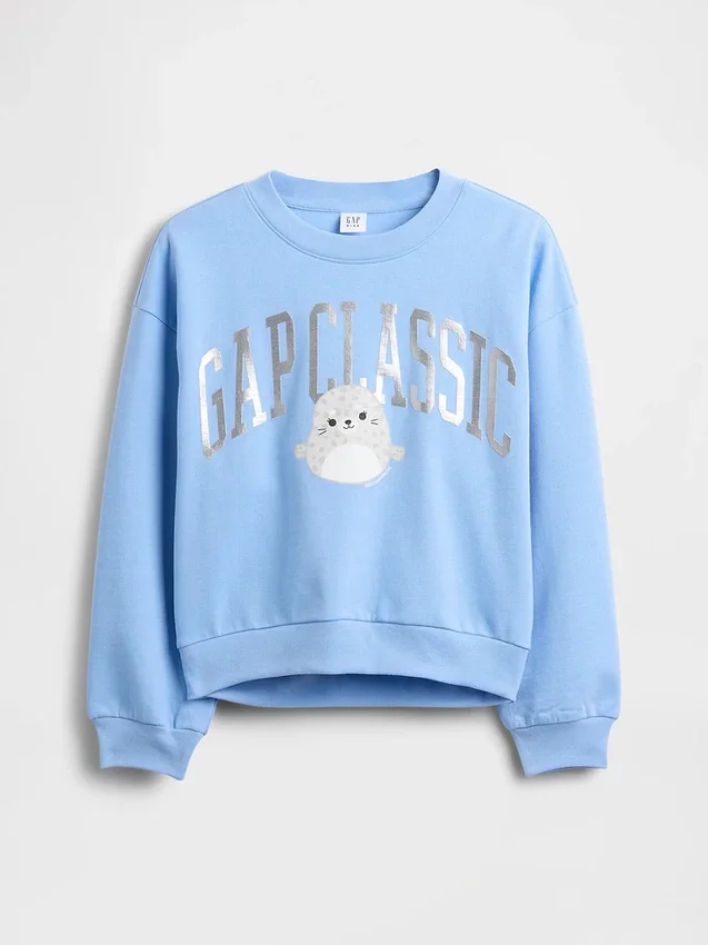 Vintagesoft-tröja för barn med Squishmallow-logotyp