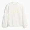 Vintagesoft-tröja i oversized-modell med hög hals och logotyp för barn