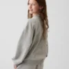 Vintagesoft-tröja i oversized-modell med hög hals och logotyp för barn