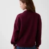 Vintagesoft-tröja i oversized-modell med hög hals och logotyp för barn