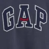 Vintagesoft-tröja i oversized-modell med hög hals och logotyp för barn