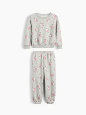 Vintagesoft-tröja med blommönster och joggingbyxor för Baby & Småbarn