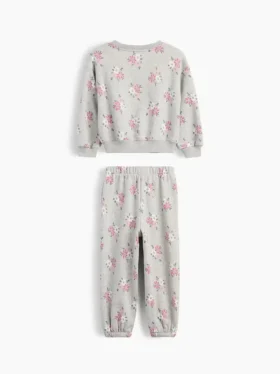 Vintagesoft-tröja med blommönster och joggingbyxor för Baby & Småbarn