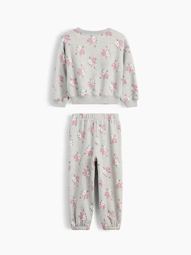 Vintagesoft-tröja med blommönster och joggingbyxor för Baby & Småbarn