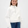 Vintagesoft-tröja med halv dragkedja för barn