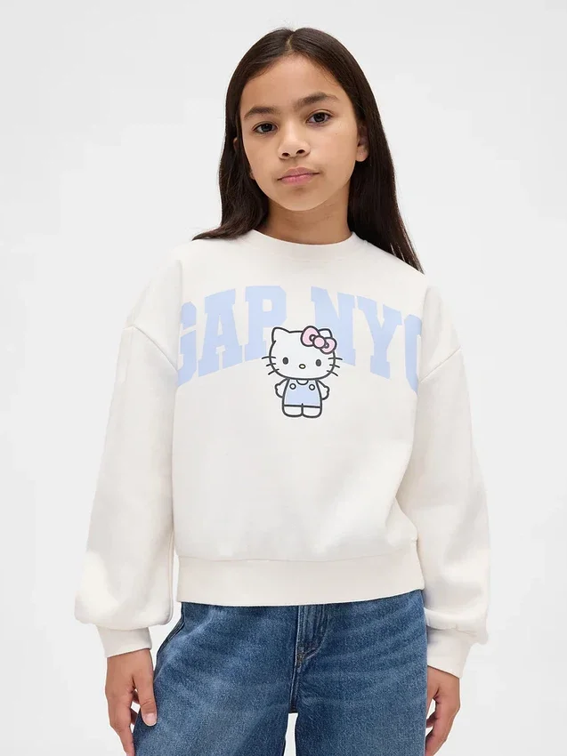 Vintagesoft-tröja med Hello Kitty-logotyp för barn