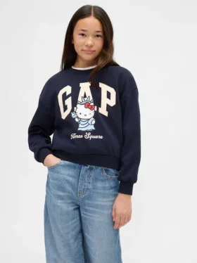 Vintagesoft-tröja med Hello Kitty-logotyp för barn