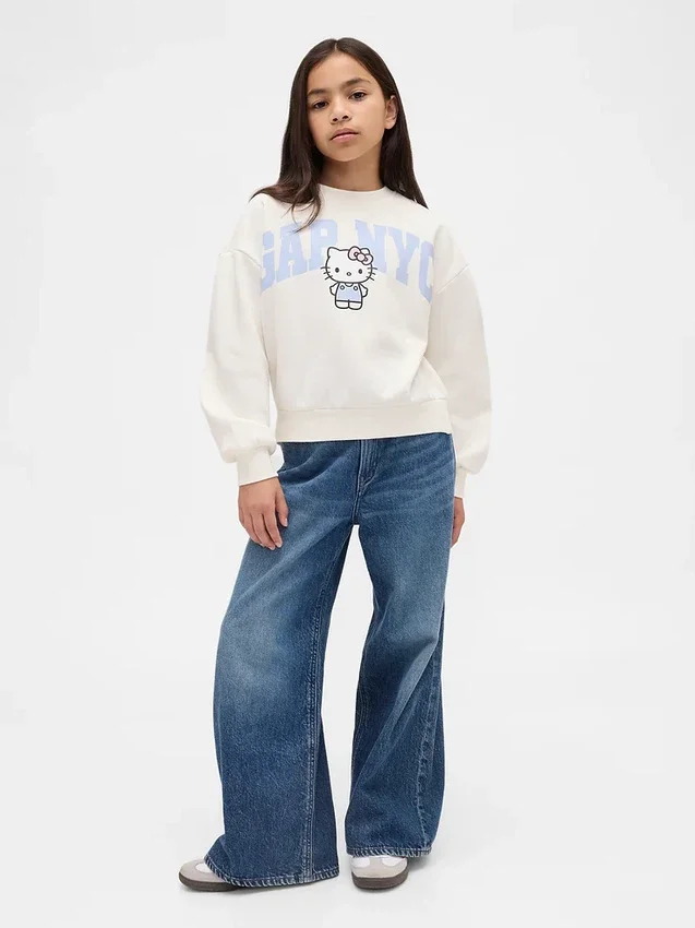 Vintagesoft-tröja med Hello Kitty-logotyp för barn