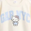 Vintagesoft-tröja med Hello Kitty-logotyp för barn